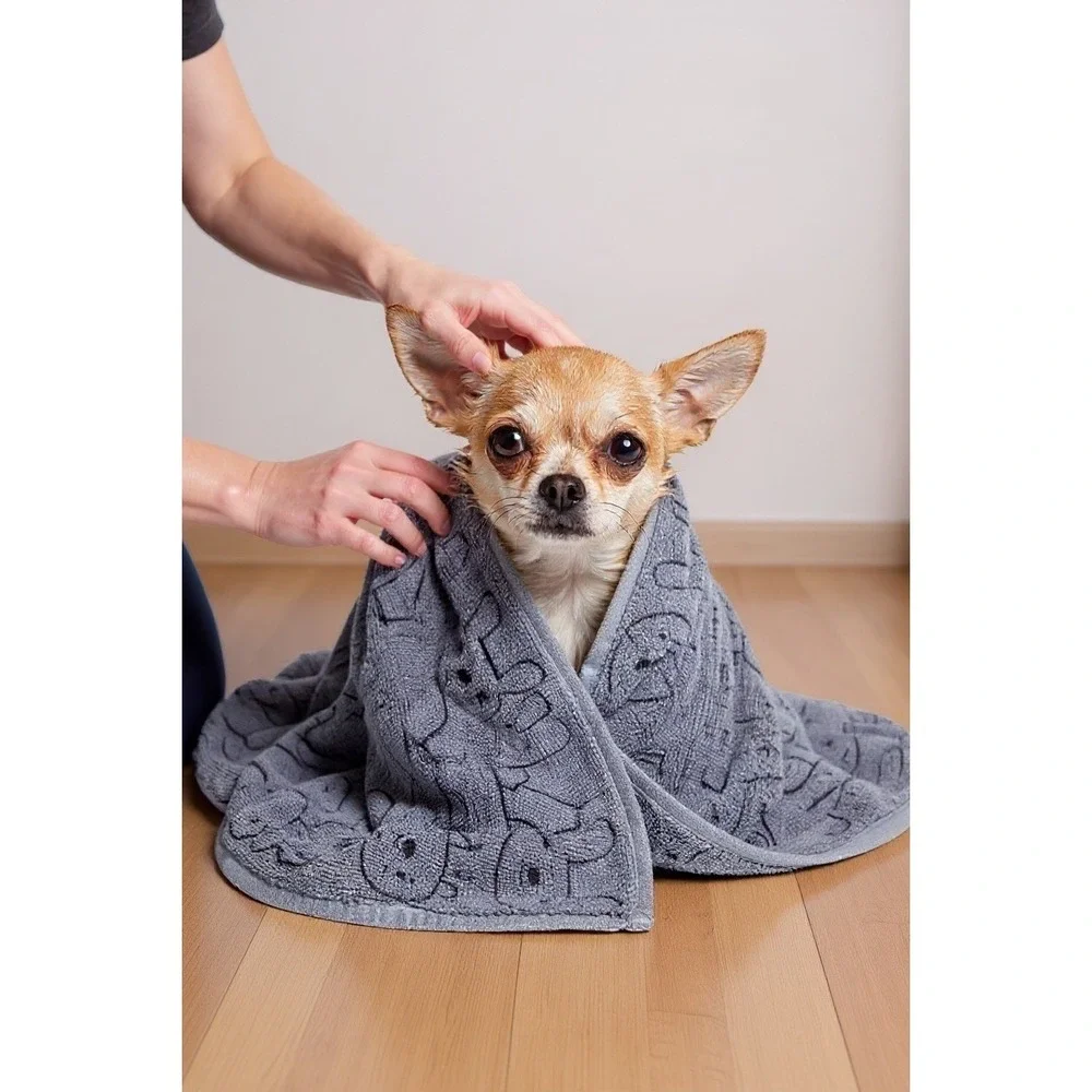 Super Absorbent Microfiber Pet Quick Drying Towels XS 14